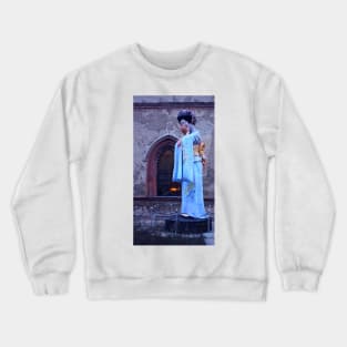 Milan. Madame Butterfly Statue at Castello Sforzesco. Italy 2010 Crewneck Sweatshirt